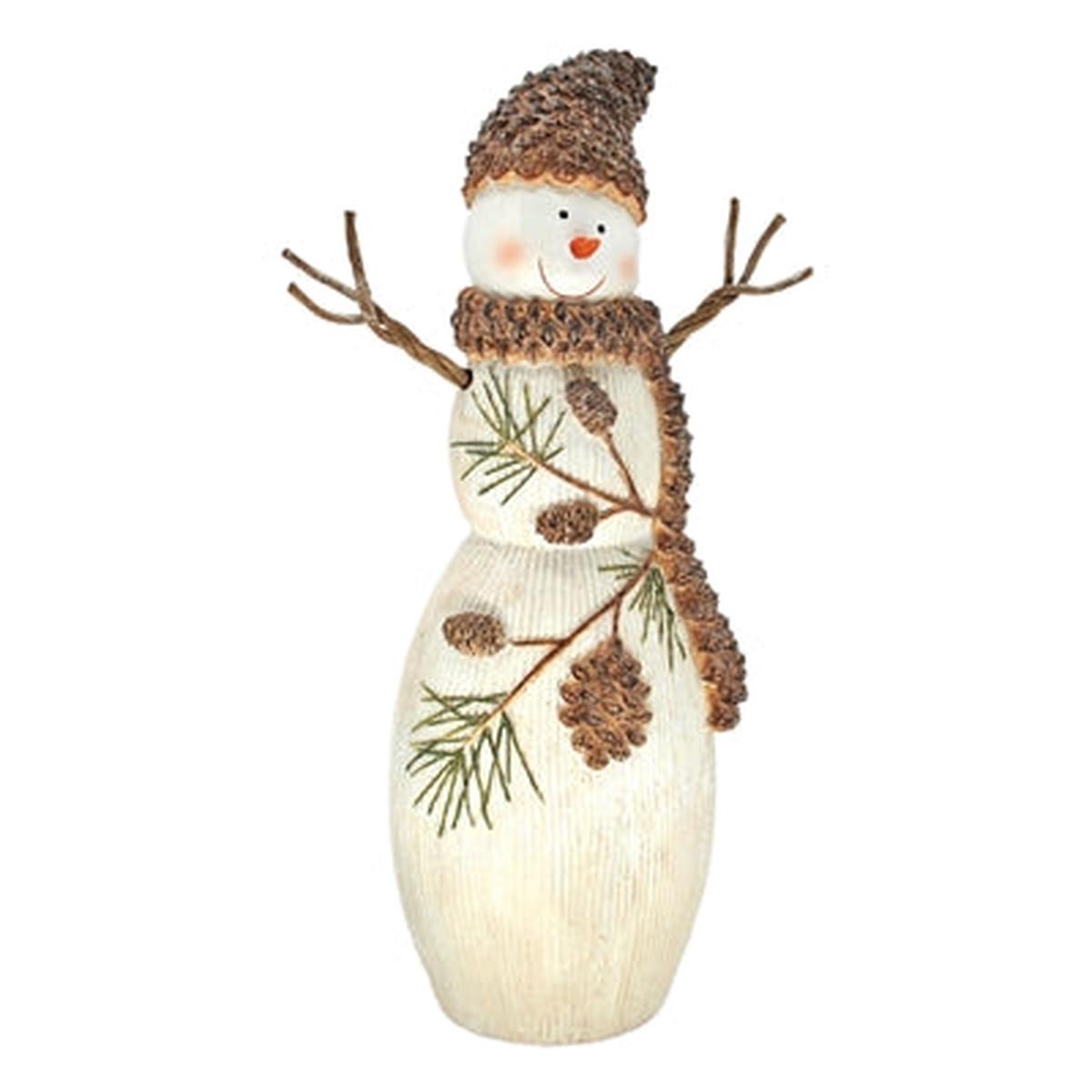 Wing Tai Trading WTT RXF4378x Resin Woodland Pines Snowman - 2 Sizes