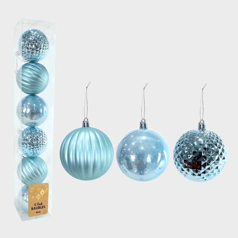 6pk Soft Light Blue 80mm
