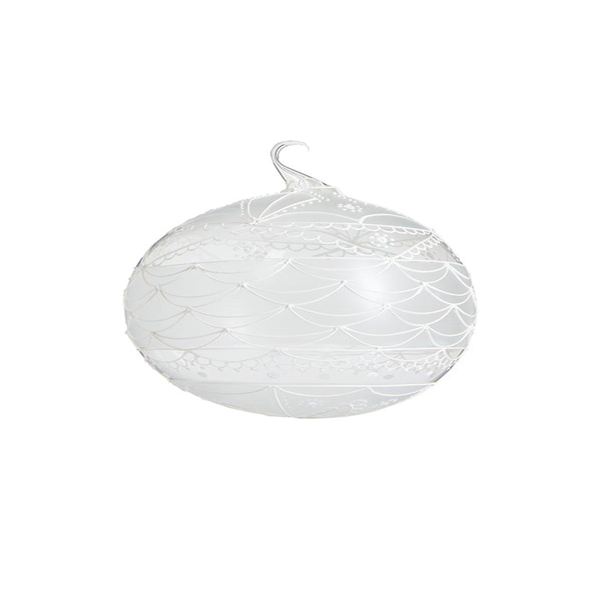Bauble White 10cm