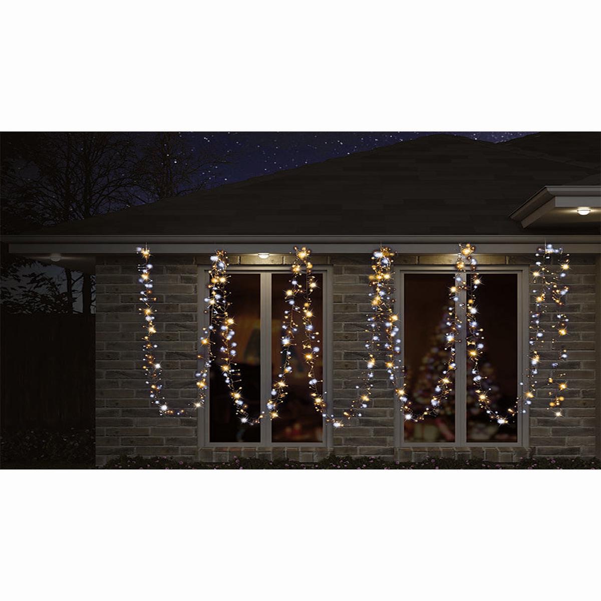 Cool and Warm White Cluster Lights 720 Piece LED Lights