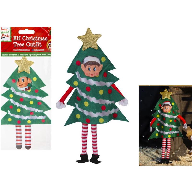 Elves Behavin Badley Elf Christmas Tree Outfit
