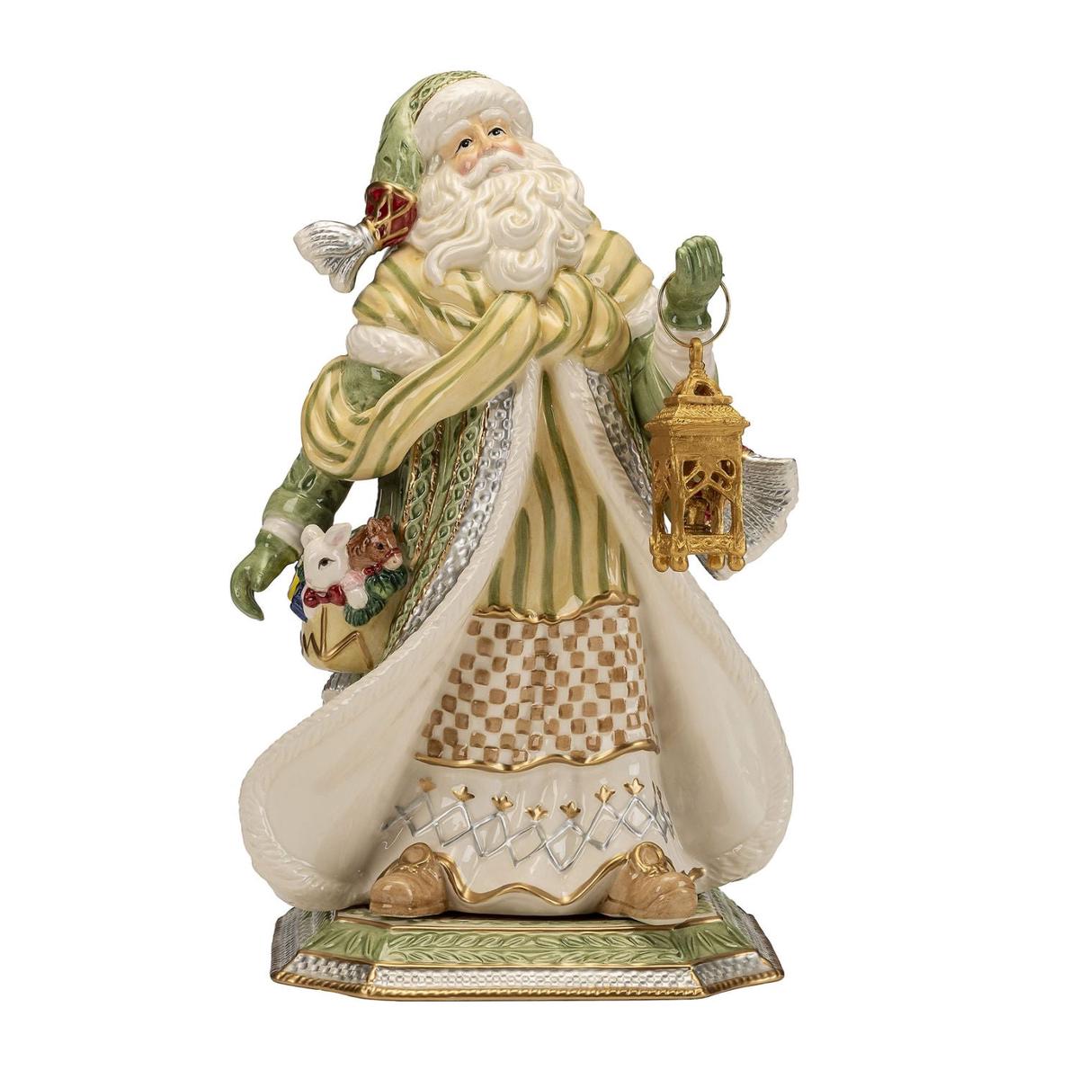 FITZ & FLOYD Santa Claus 34cm Christmas Decoration Porcelain