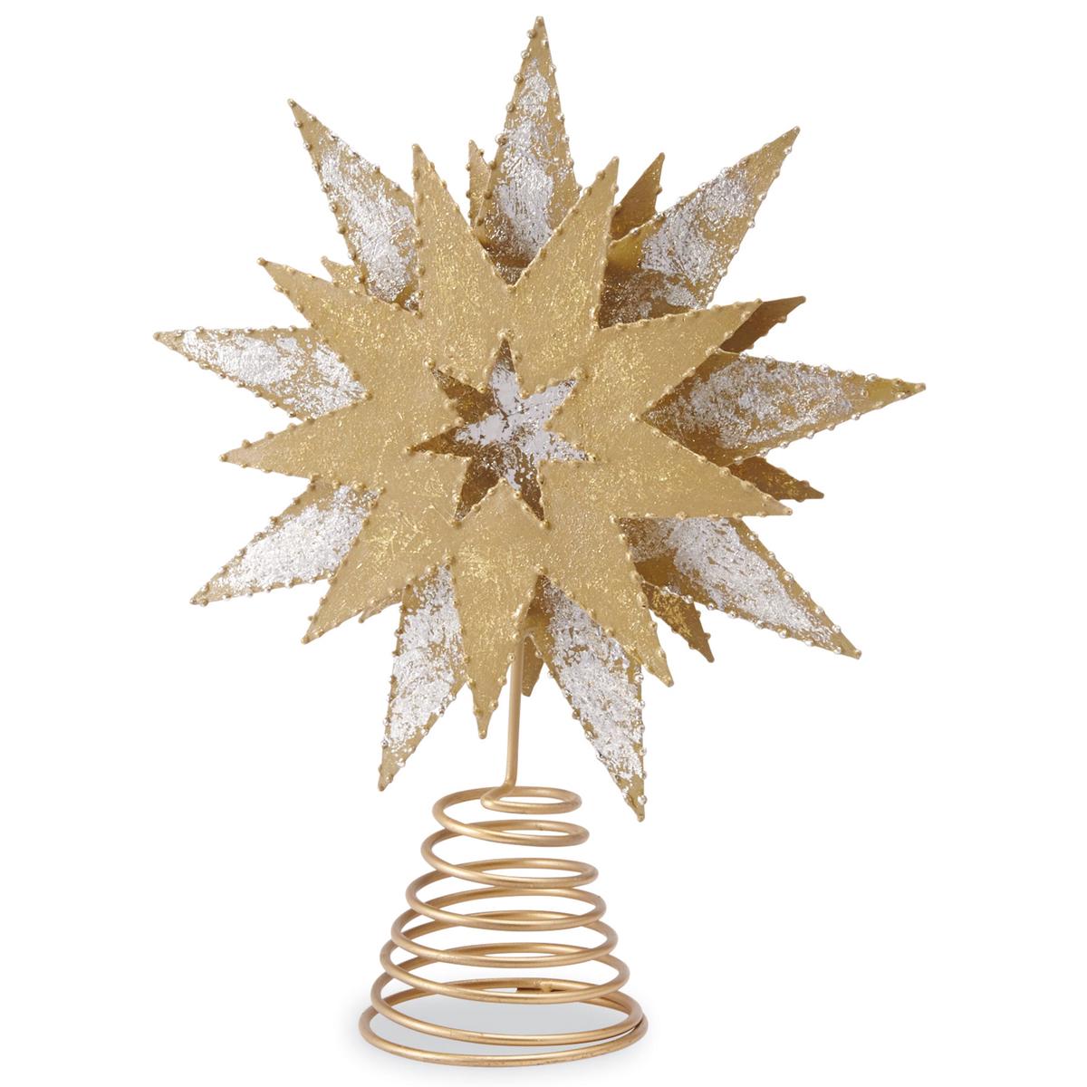 Mud Pie MP 42600005 Metallic Star Tree Topper