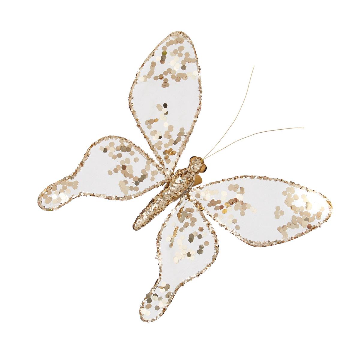 Premier TD205364CG Voile Butterfly Sequins Clip - Gold