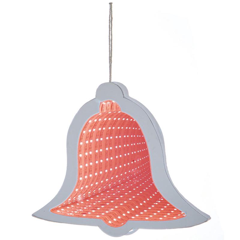 Red - LED Bell infinity mirror