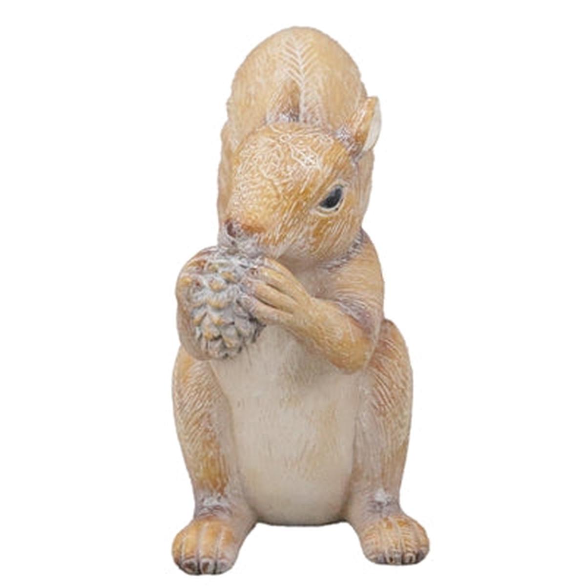 Wing Tai Trading WTT RXF39028 Resin Squirrel Holding Acorn 6 x 3.25 x 6