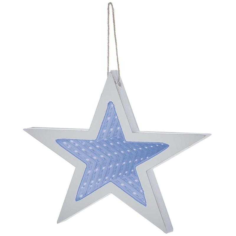 Blue - LED Star infinity mirror