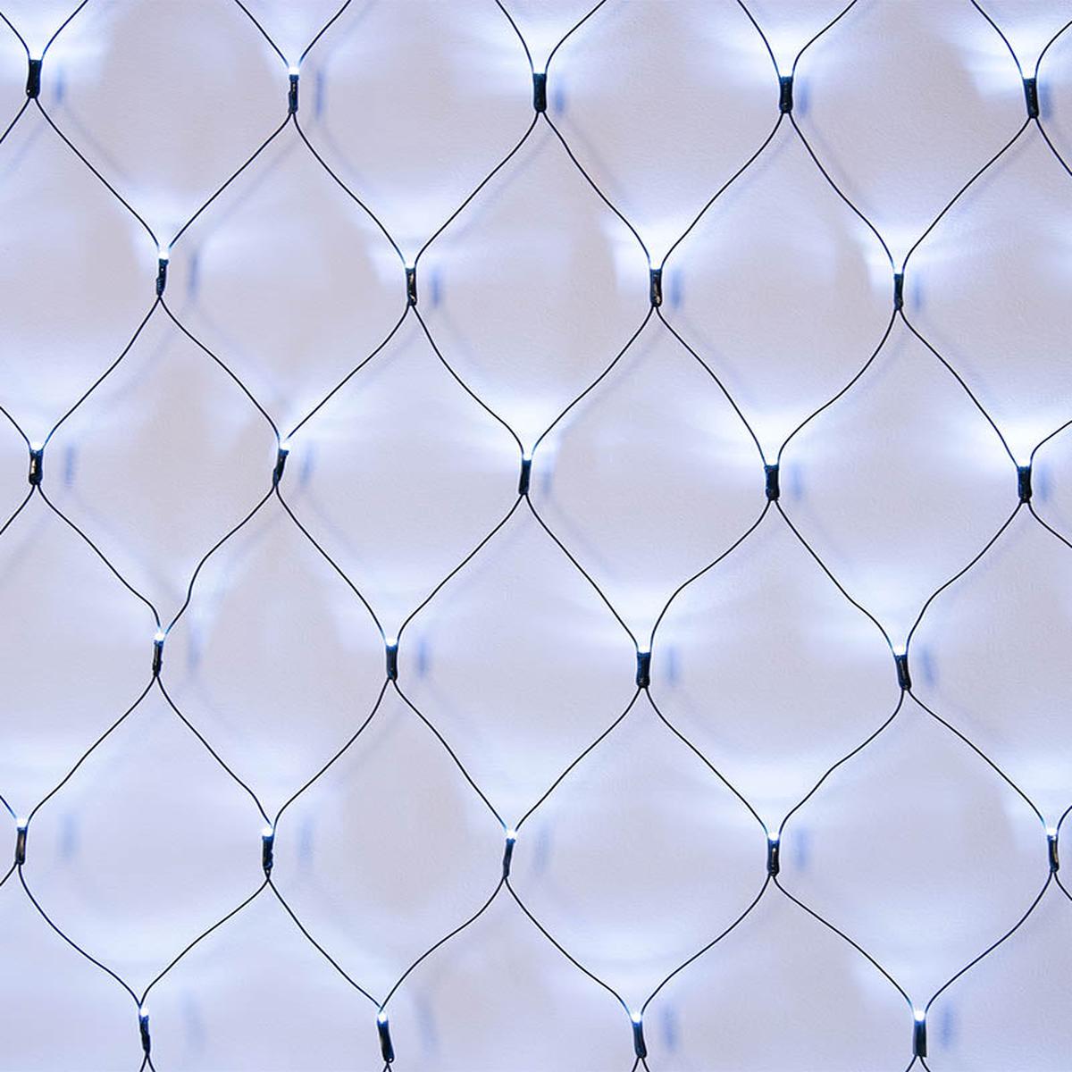 Cool White Net Light Connectable LED Christmas Light