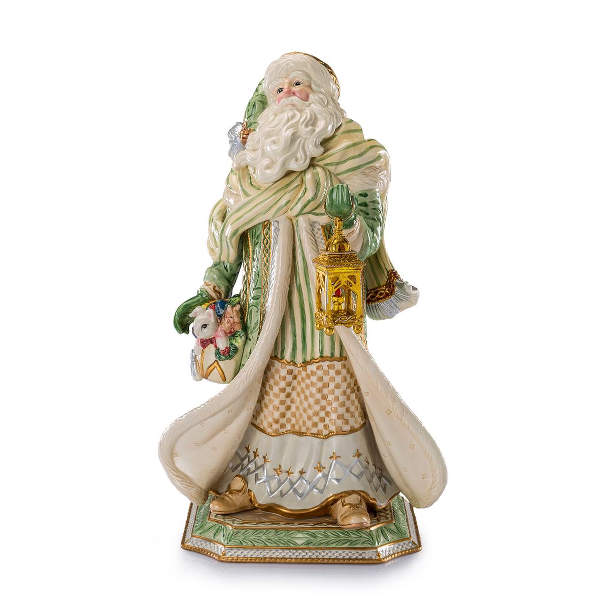 FITZ & FLOYD - Figure Statue Decoration Santa Claus 52cm Porcelain Christmas