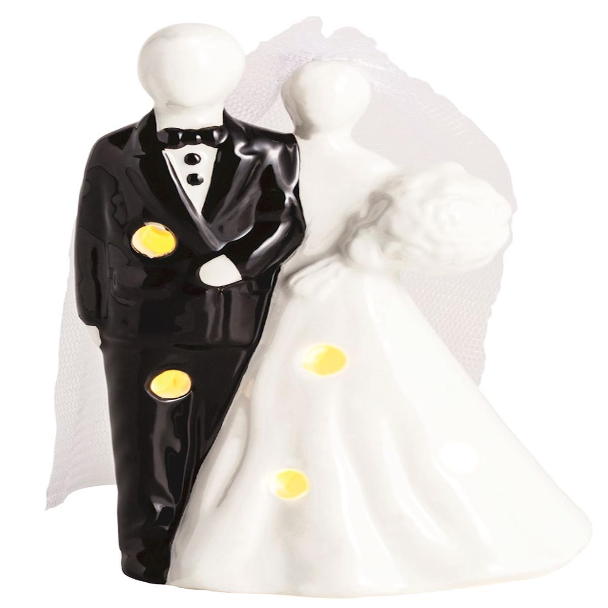 Mud Pie 26 40030586 Bride & Groom Light-Up Sitter