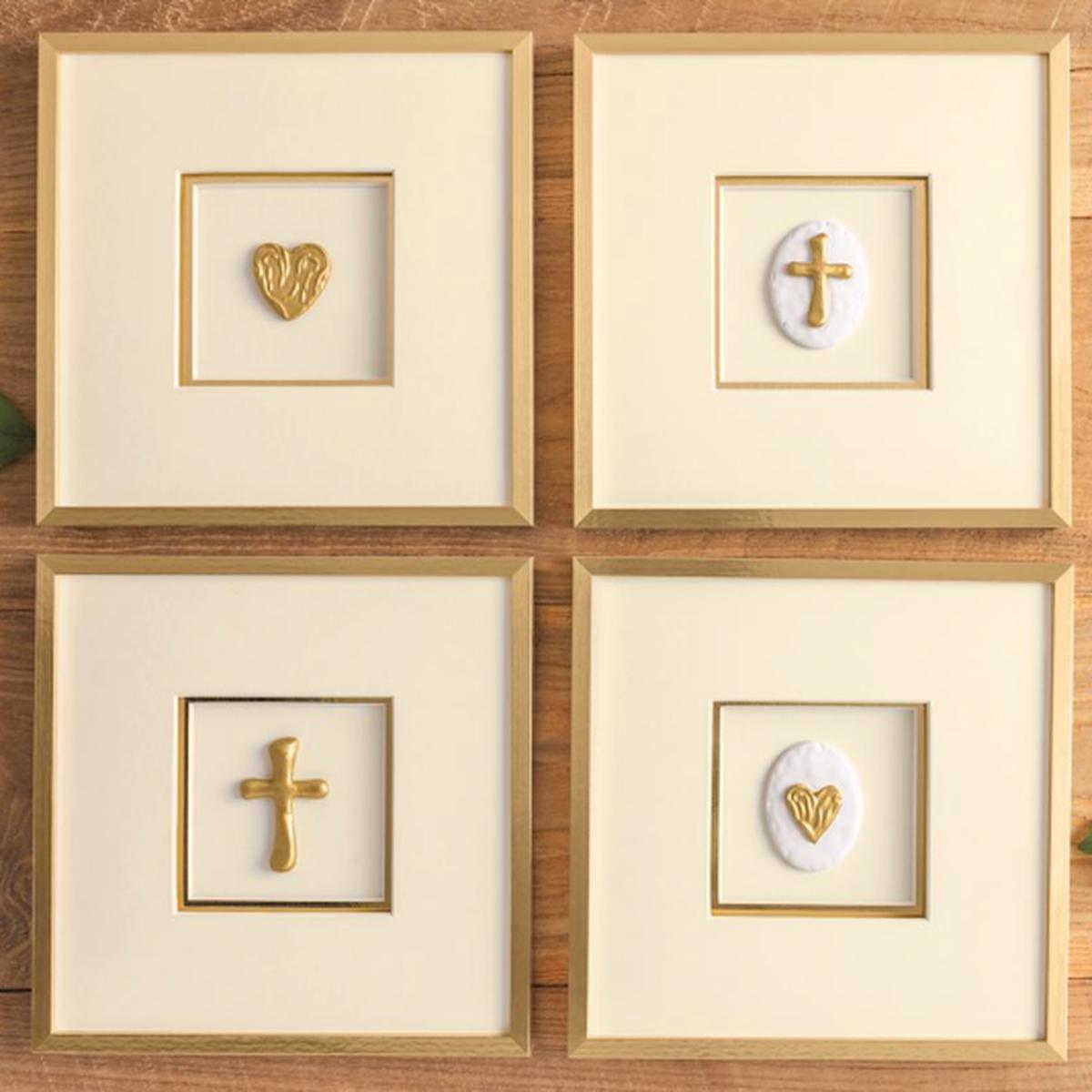 Mud Pie 26 43400255x Framed Intaglio Wall Art - 4 Styles