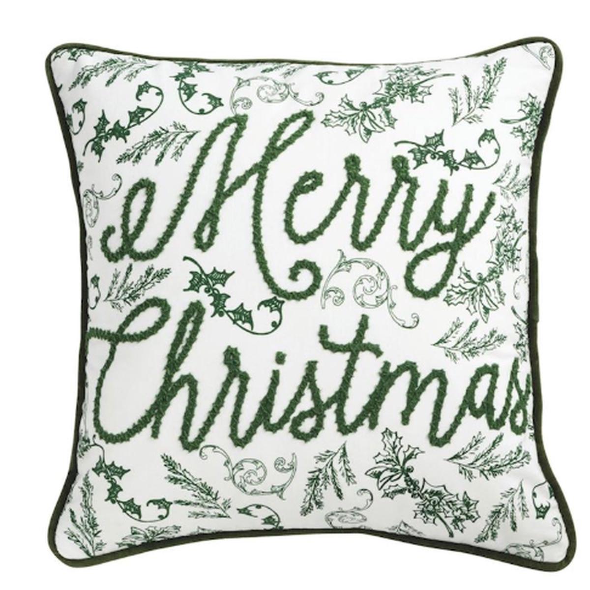Mud Pie MP 41601142x Green Toile Pillow - 2 Styles