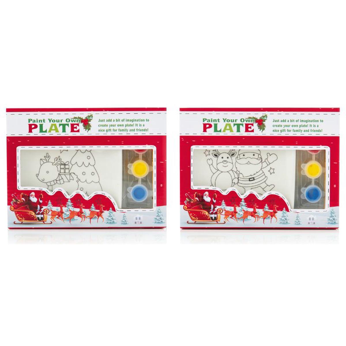 Premier Decorations AC205724 Paint Your Own Characters Plate - Various Designs
