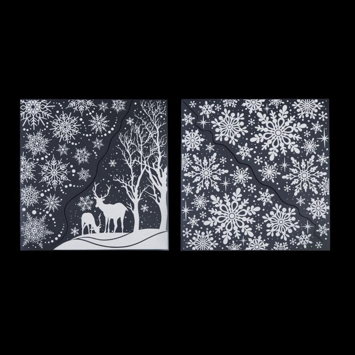 White Snowflake Assorted Window Stickers - AC241166