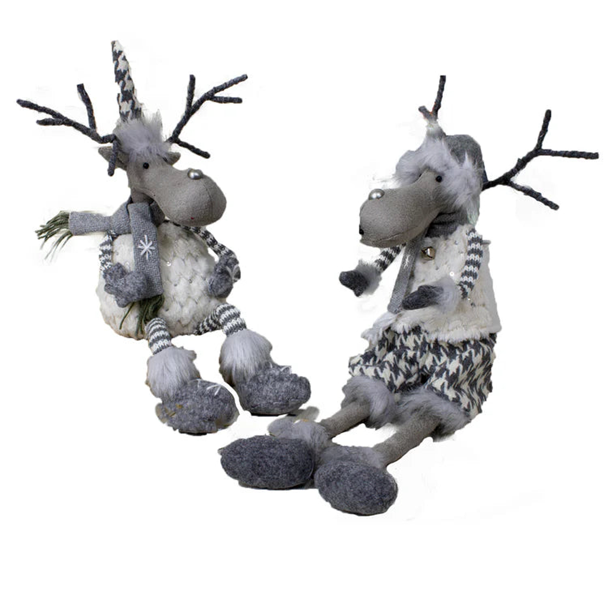 Wing Tai Trading WTT DXF13956xx Gray and White Reindeer