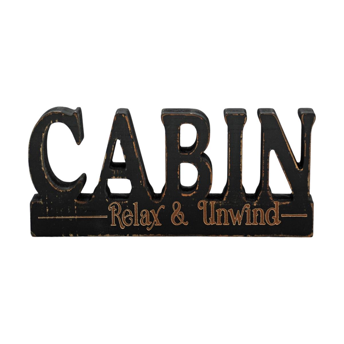 Wing Tai Trading WTT WXF43609 Black Cabin Wood Cutout Block