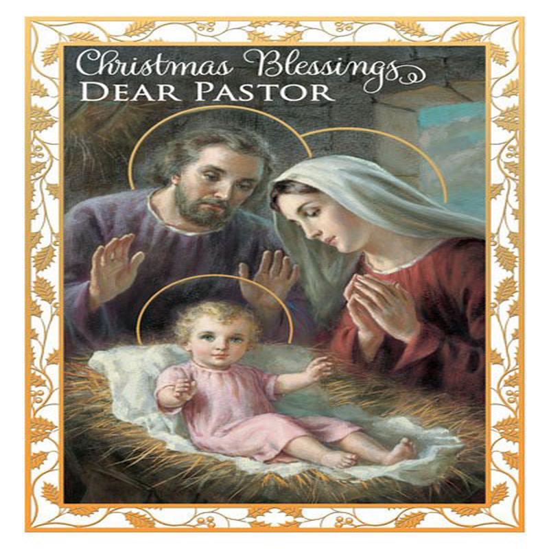 Christmas Cards: Christmas Blessings Dear Pastor