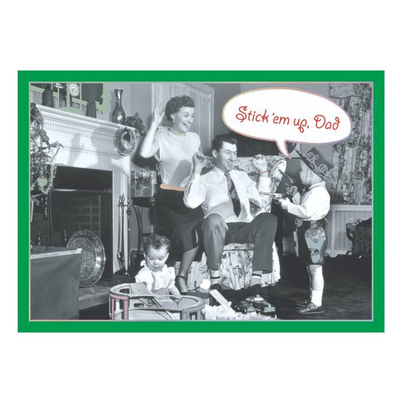 Christmas In The 50s Father Card