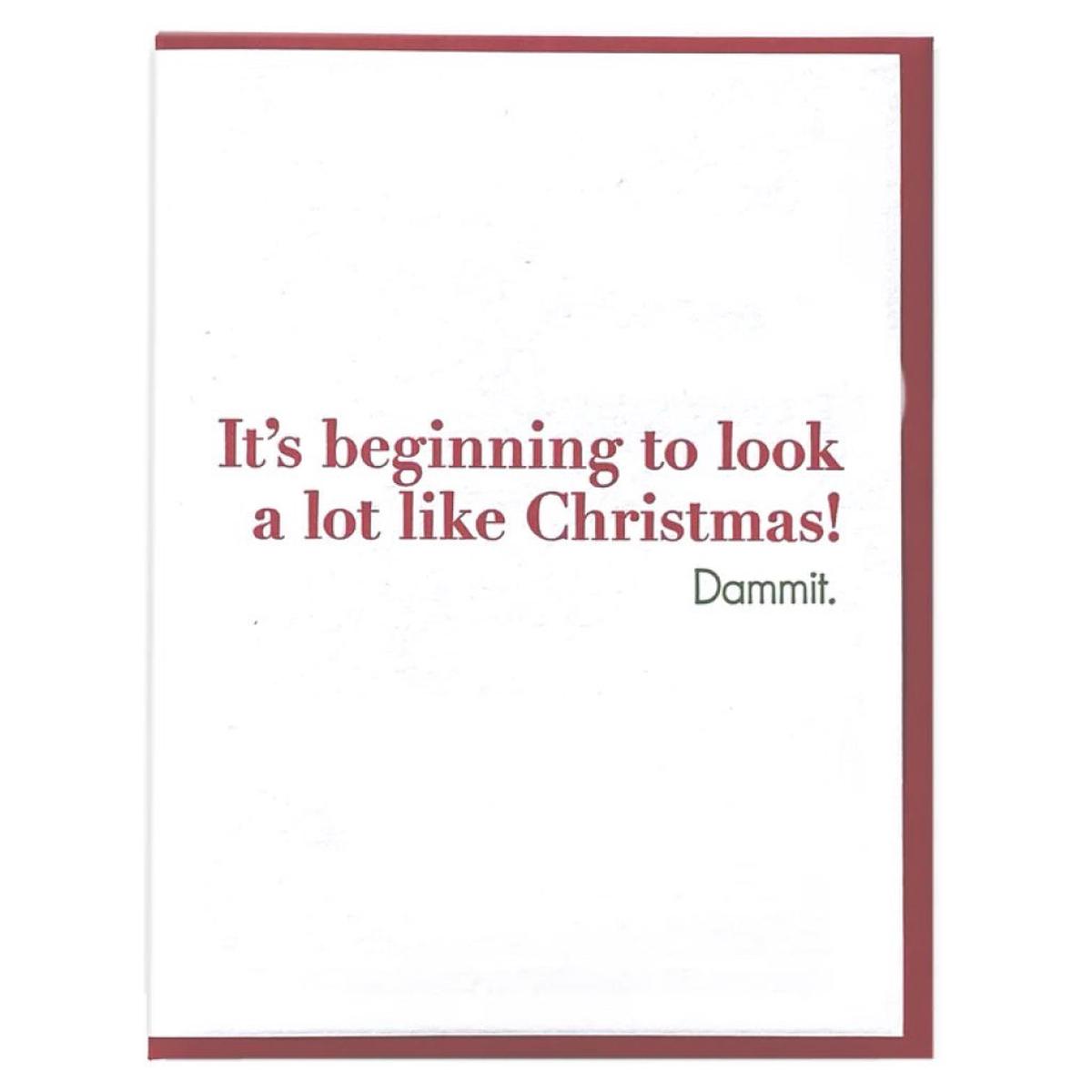Dammit Christmas Card