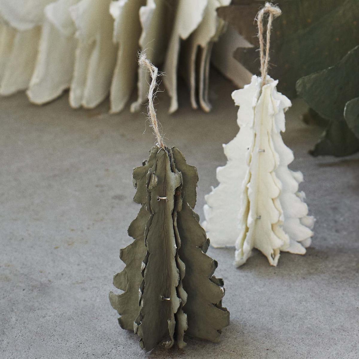 Hanging Paper Christmas Tree