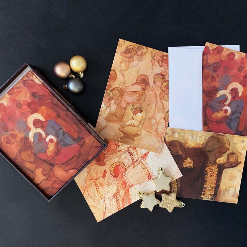 J Kirk Richards Boxed Christmas Cards  (20 Cards - 5 Each of 4 Designs)