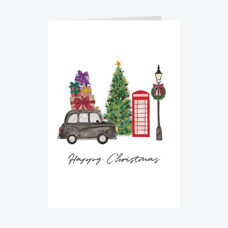 London Collection Personalised Christmas Card A5 or A6 Sizes - A6 / 5