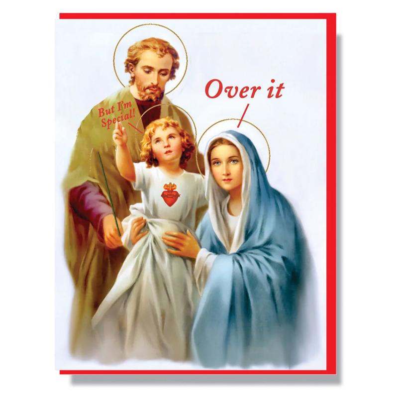Over It Holiday Card