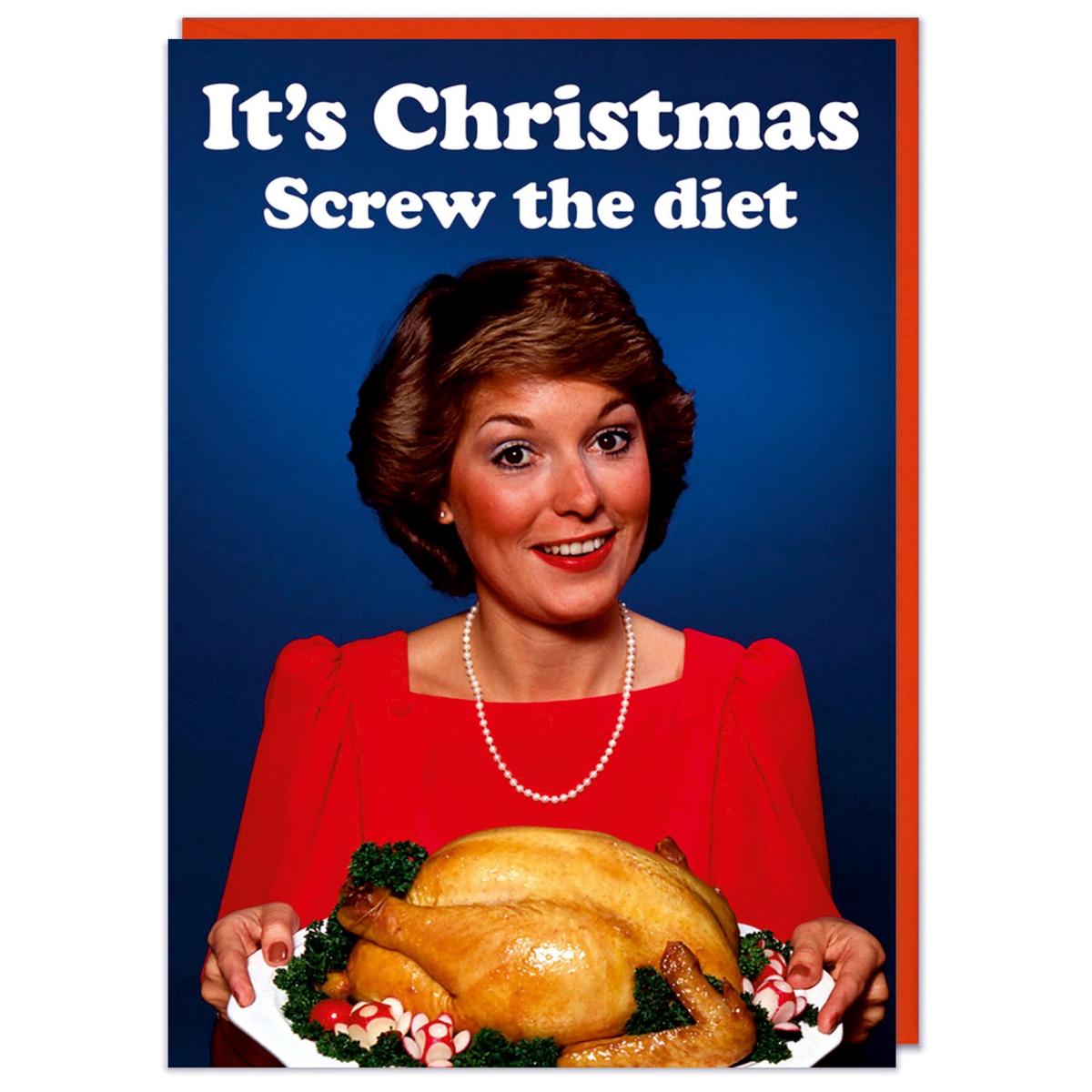 Screw The Diet Christmas Card