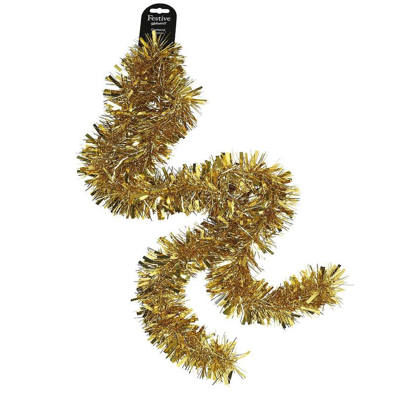 Shiny Gold - Shiny chunky tinsel