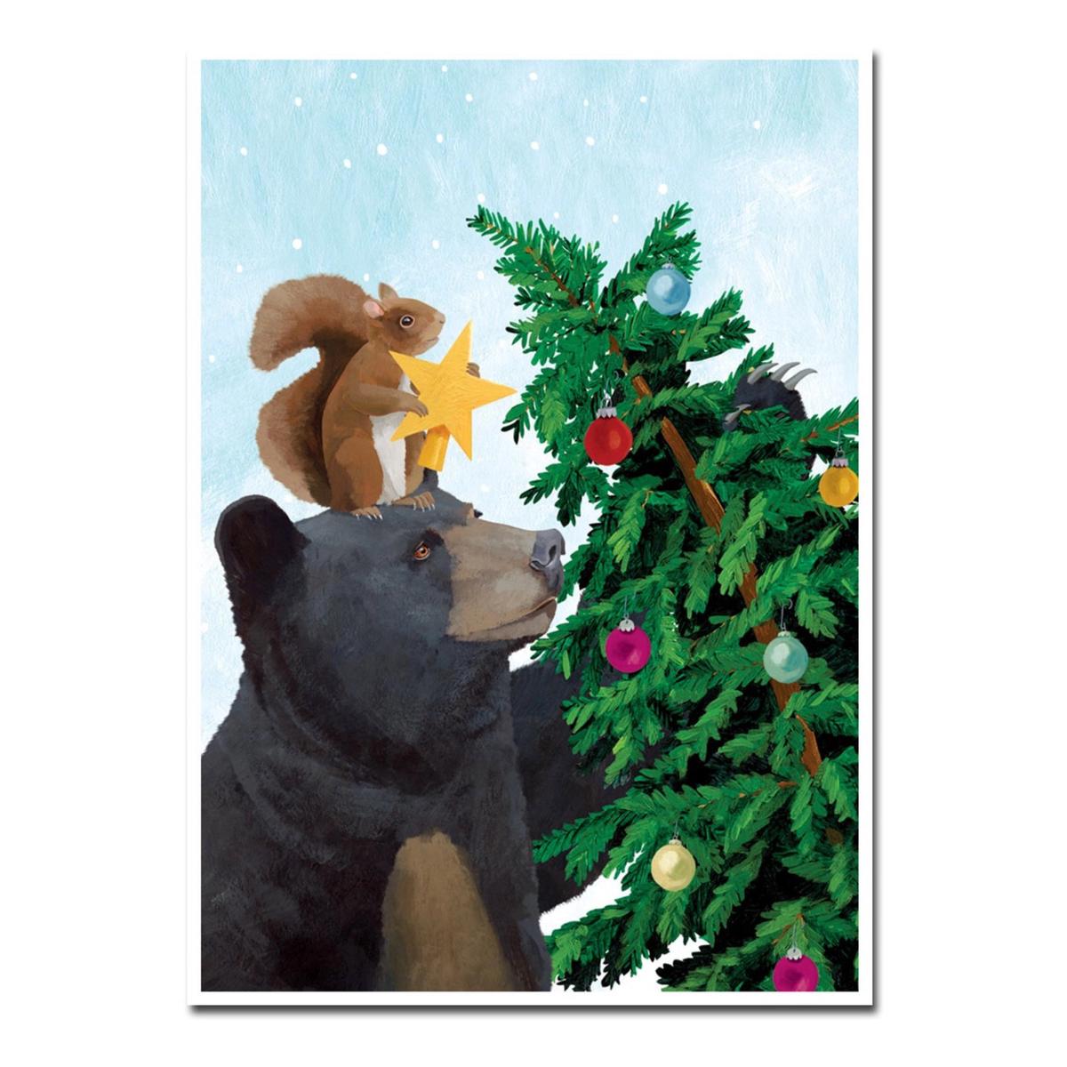 Bear & Squirrel Holiday Card
