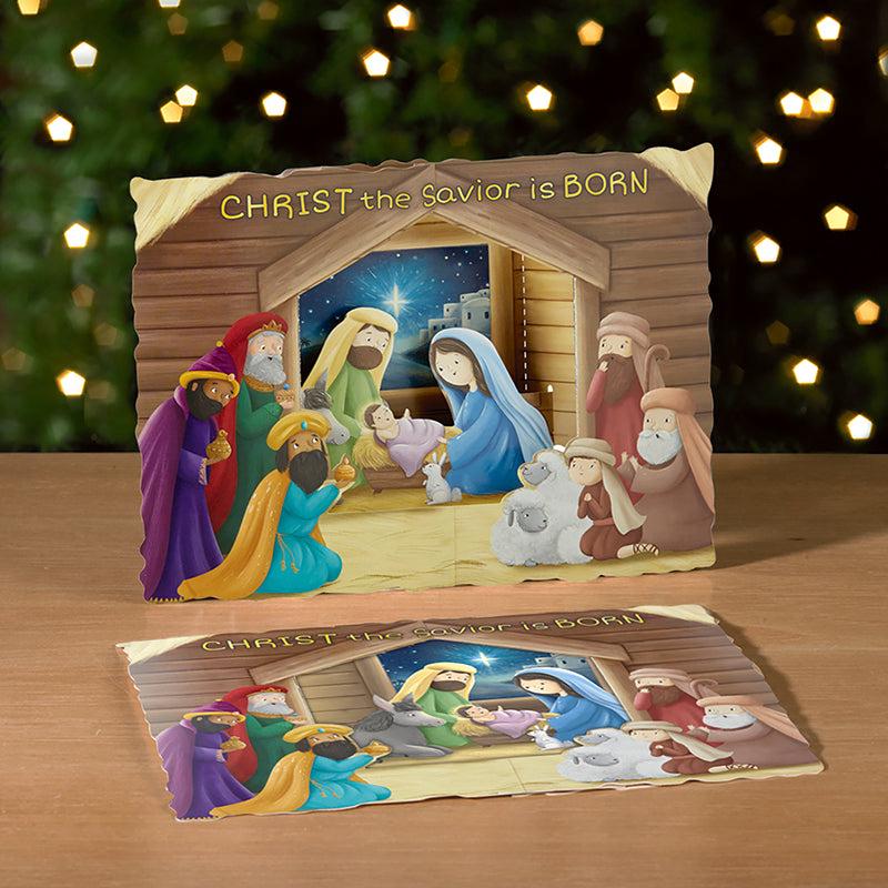 Christmas Cards: First Christmas 3D Nativity