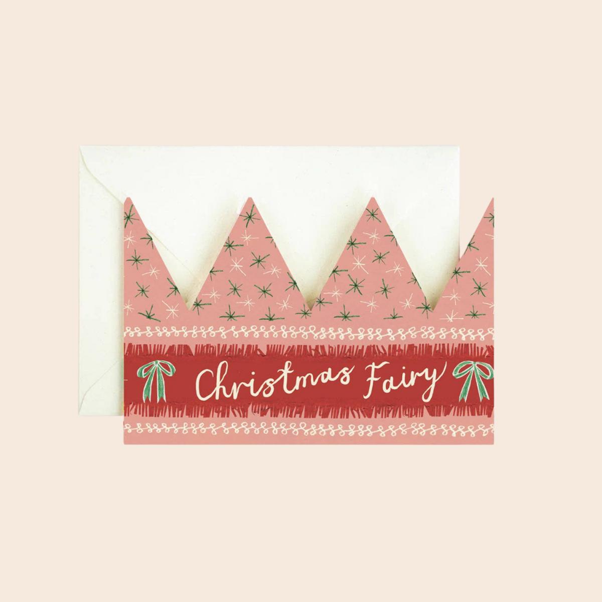 Christmas Fairy Party Hat Card