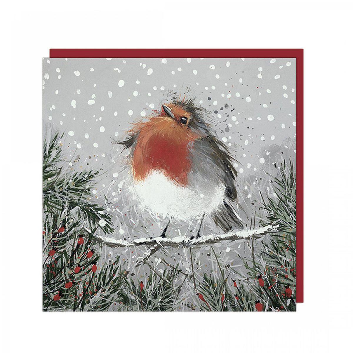 Christmas Pudding Christmas Cards, 6 Pack