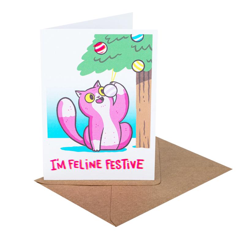 Fred Aldous X Hammo - Christmas Card - IM Feline Festive