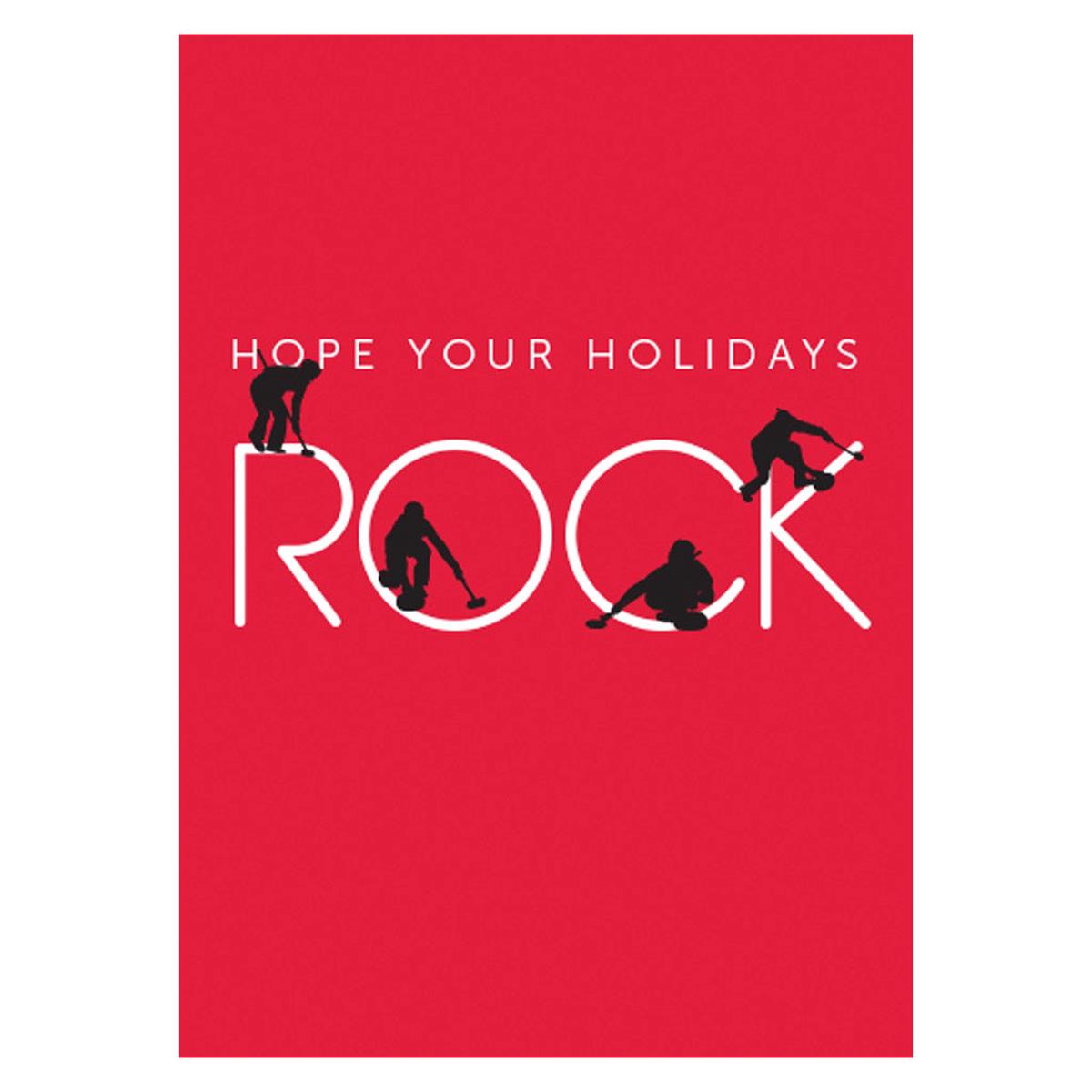 Holidays Rock Christmas Card