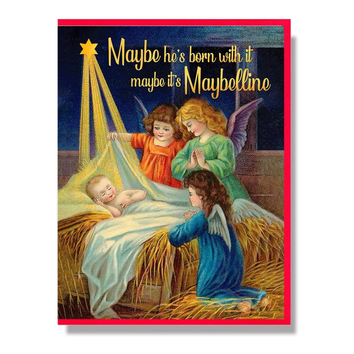 Maybe It's Maybelline Christmas Card
