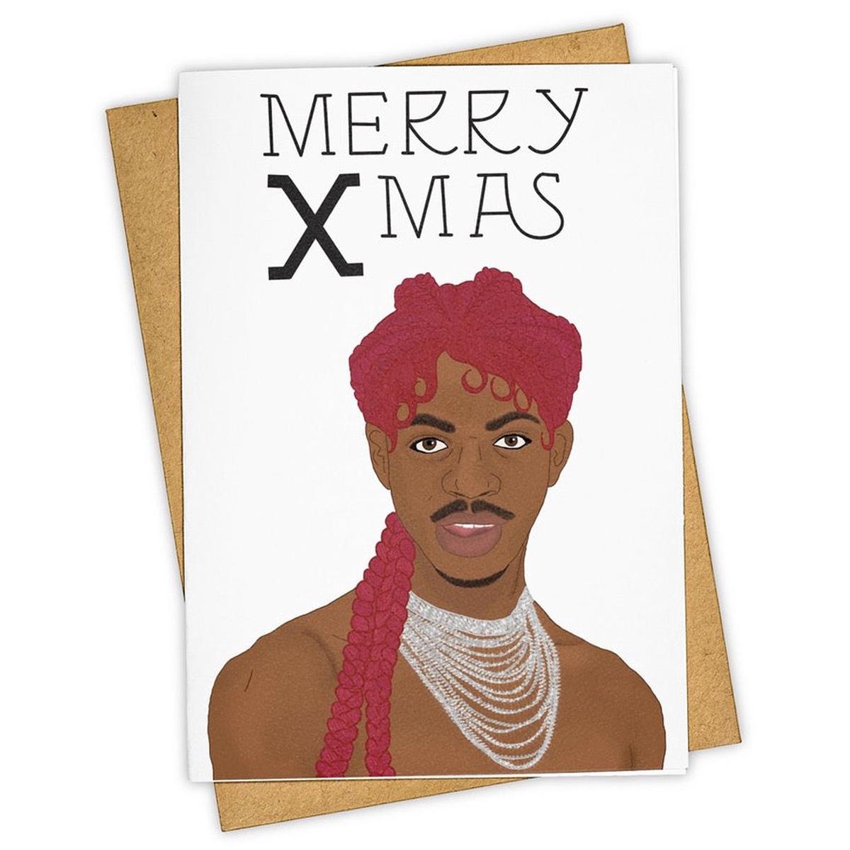 Merry X-mas Lil Nas Holiday Card