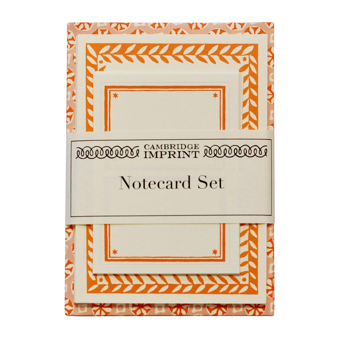 Notecard Set in Orange