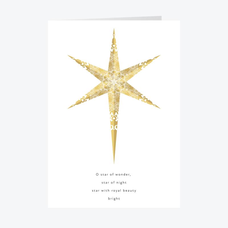 Personalised Star of Wonder Christmas Card Set A5 Size - A5 / 5