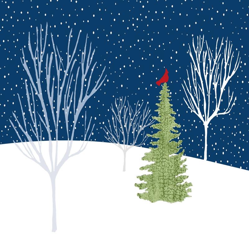 Peter Pauper Press - Midnight Cardinal Deluxe Boxed Holiday Cards