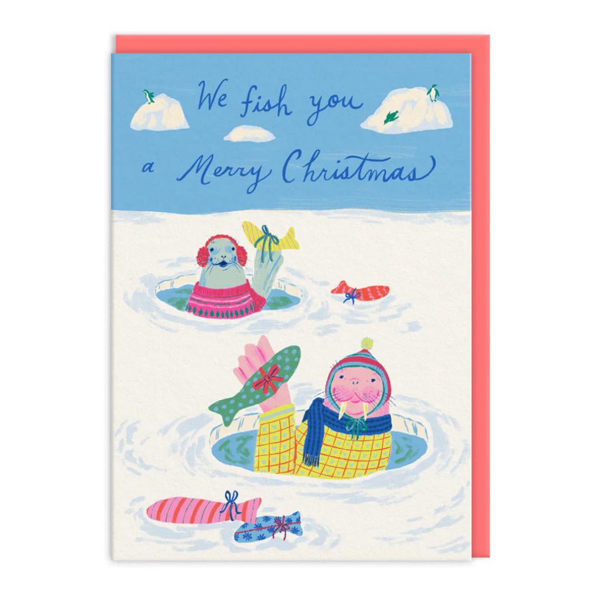 Seals Christmas Critters Card