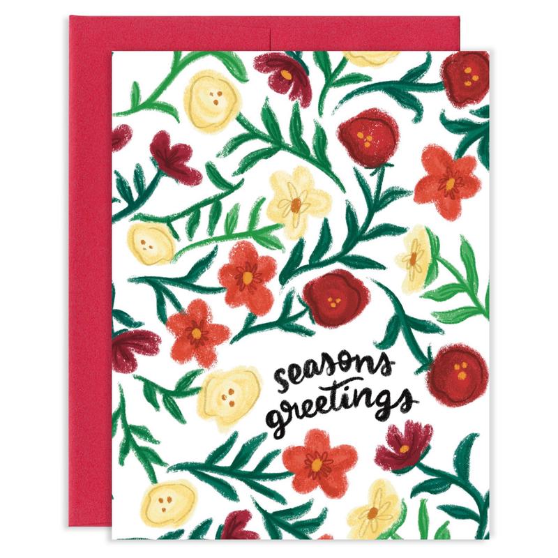 Season's Greetings Florals Card