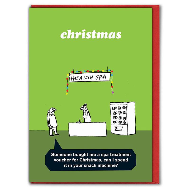 Spa Voucher Christmas Card
