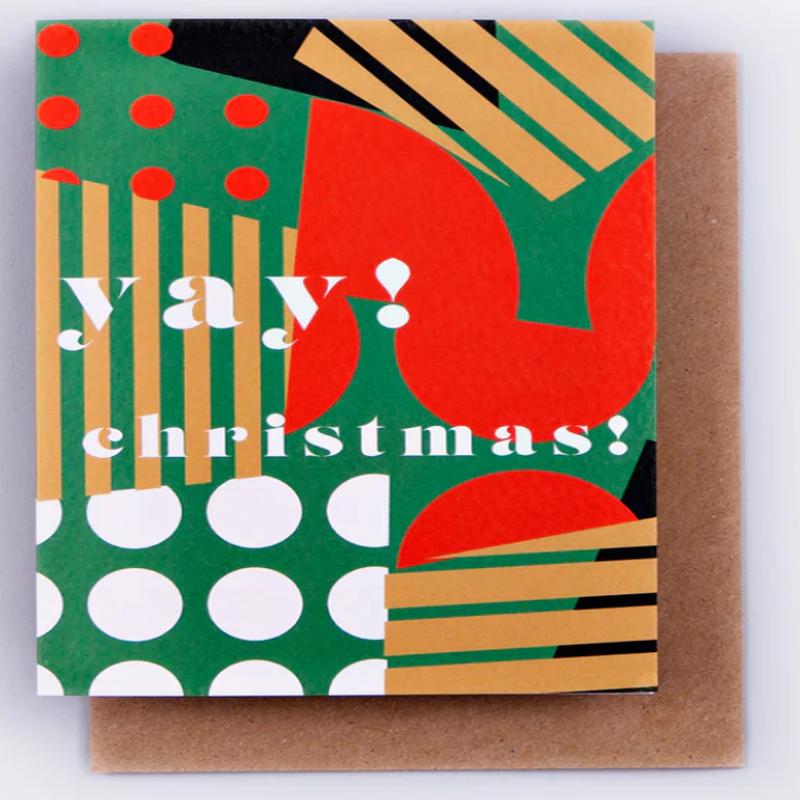 Spot Stripe Christmas Card