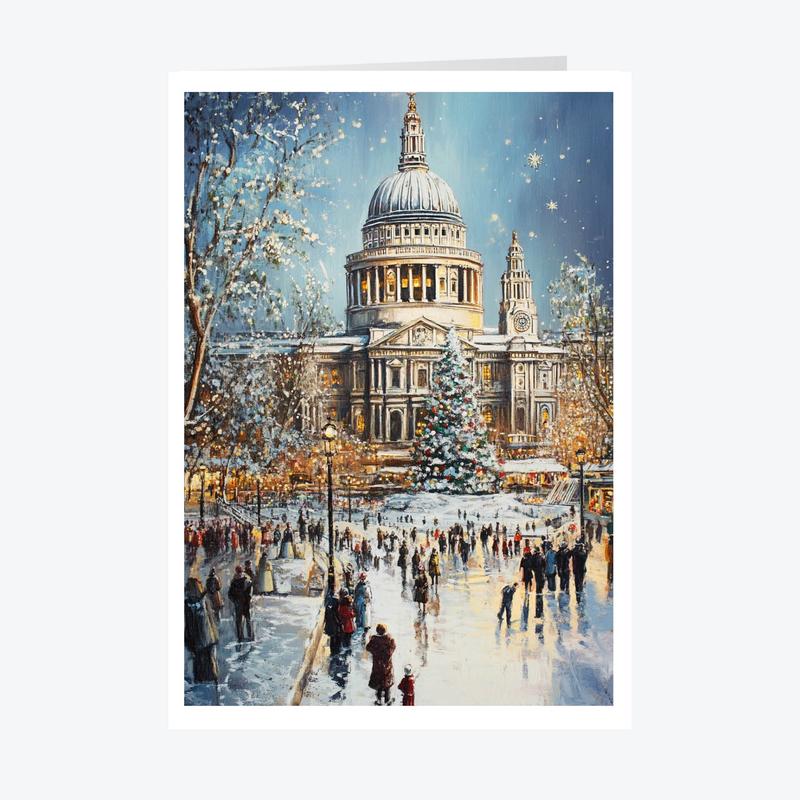St Pauls Personalised Christmas Card - A5 or A6 Sizes - A6 / 30