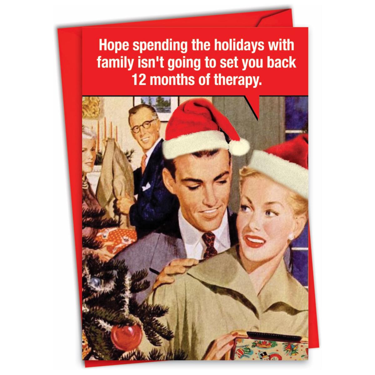 12 Months Of Therapy Christmas Card