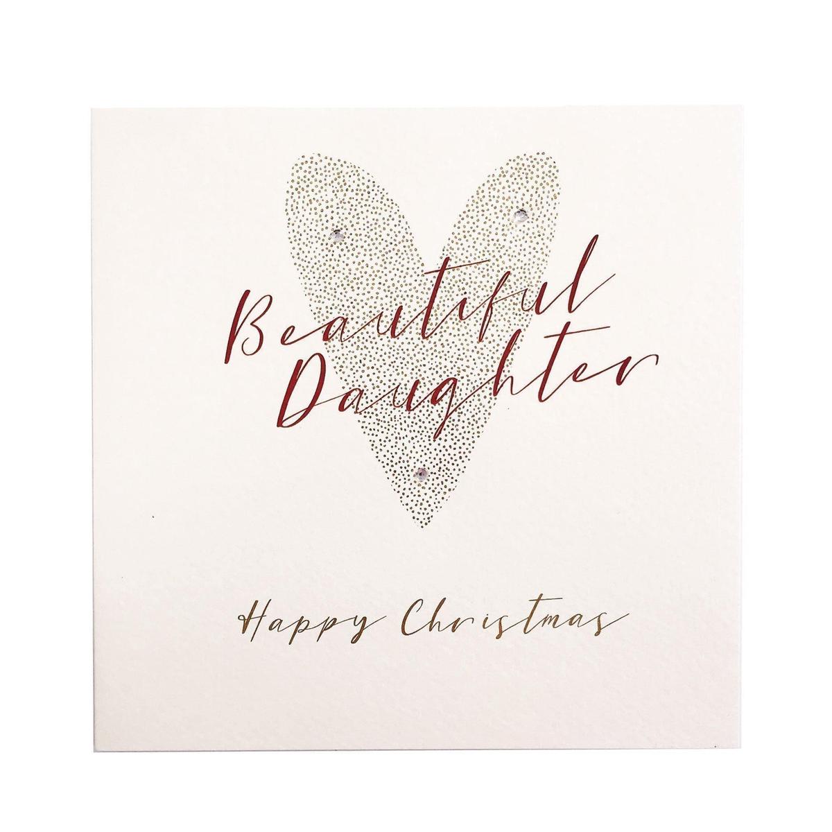 Christmas Card - Beautiful Daughter Happy Christmas