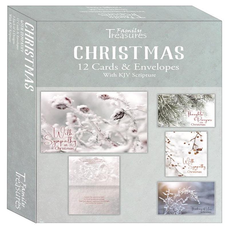 Christmas Cards: Winter Scenes with KJV Scripture (Box of 12)