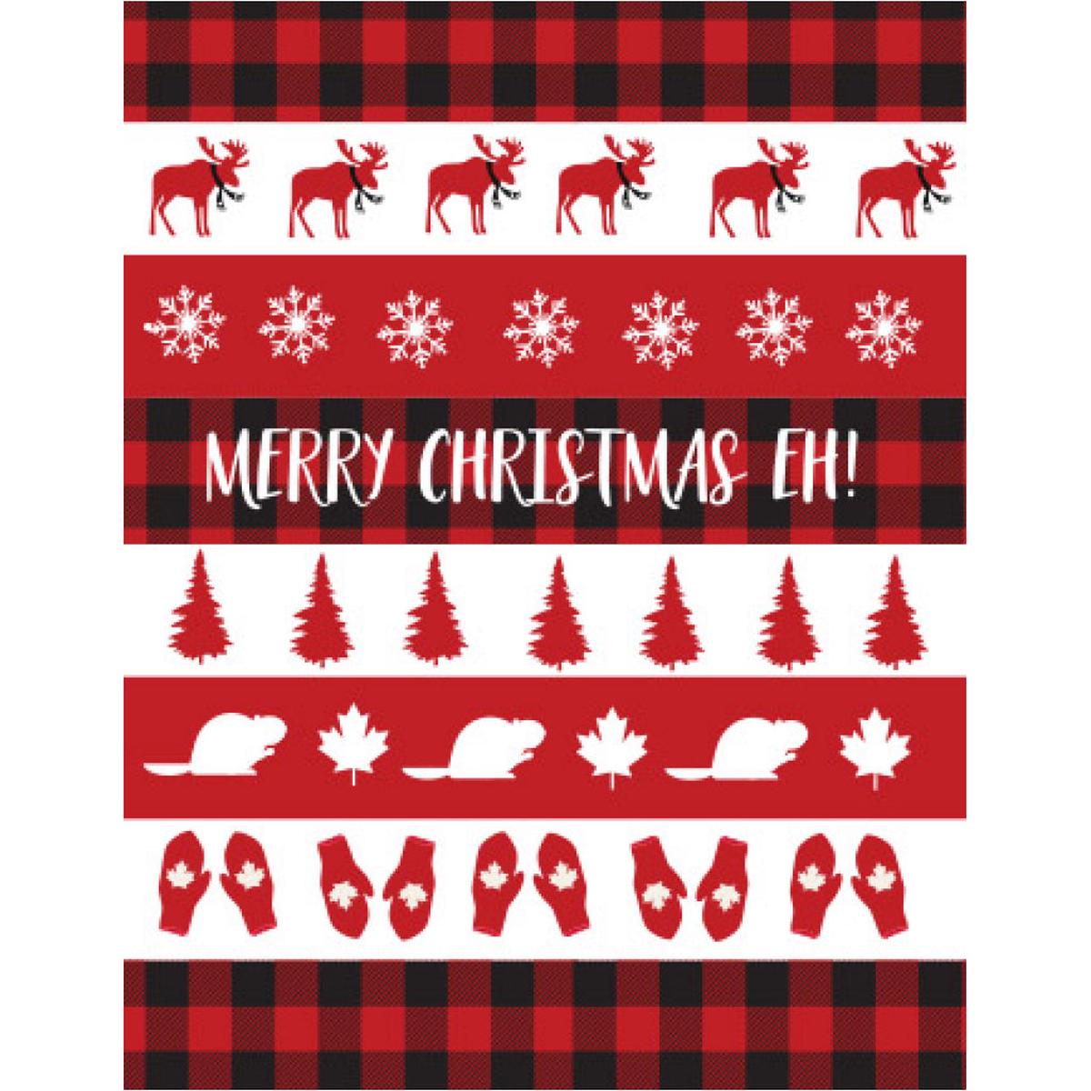 Christmas Icon Stripes Card