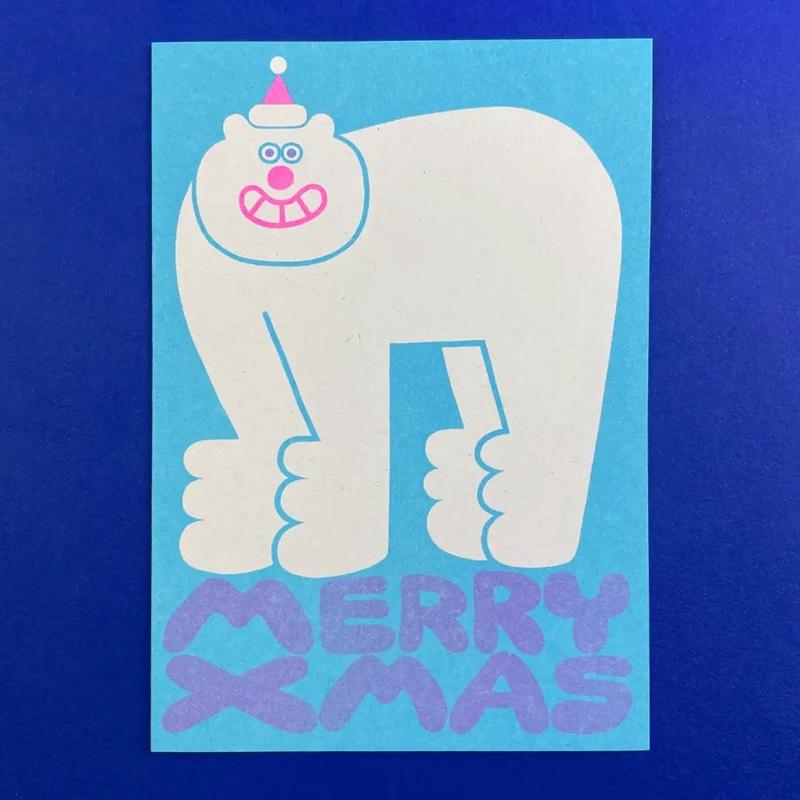 Christmas Polar Bear Card - Default Title